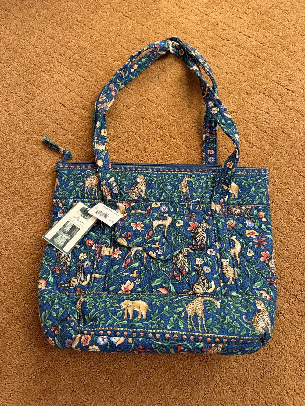Vintage Vera Bradley Animal Kingdom Villager Shoulder Bag NWT